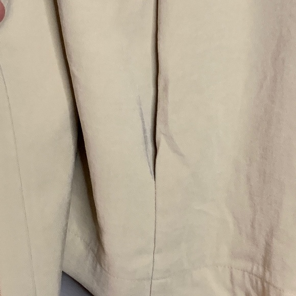 Zara Basic Collection Womens LARGE Long Sleeve Beige Lagenlook Waterfall Jacket - Picture 6 of 11